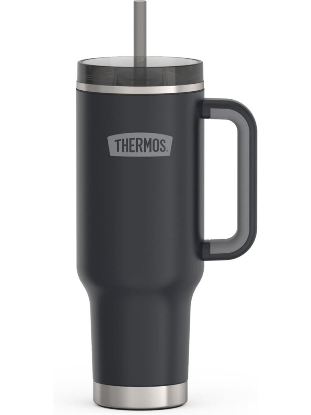 Insulated 40oz Stainless Steel Tumbler with Lid & Straw, Leak-Resistant Mug
